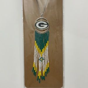 Green Bay Packers NFL Dreamcatcher necklace NWT